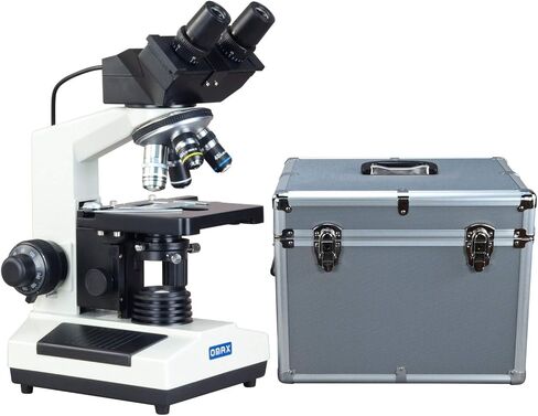 OMAX 40X-2500X Built-in 3MP Digital Oil Darkfield Compound Microscope + Aluminum Carrying Case in Saudi Arabia