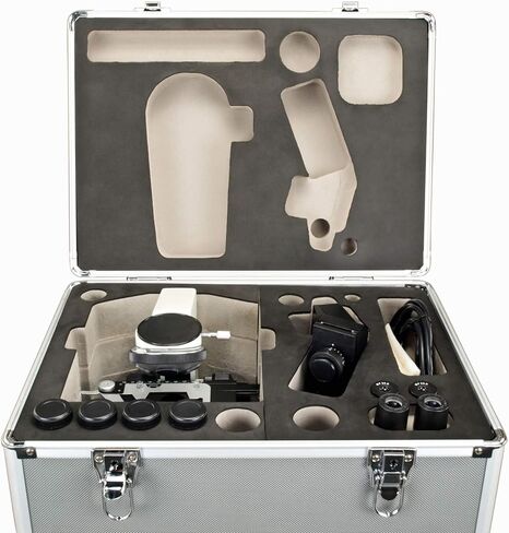 OMAX 40X-2500X Built-in 3MP Digital Oil Darkfield Compound Microscope + Aluminum Carrying Case in Saudi Arabia