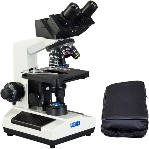OMAX 40X-2500X Built-in 3.0MP Digital Camera Compound LED Binocular Microscope + Vinyl Carrying Case in Saudi Arabia