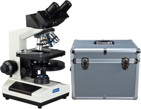 OMAX 40X-2500X Built-in 3.0MP Digital Camera Phase LED Microscope+Plan Turret Phase Disk+Hard Case in Saudi Arabia
