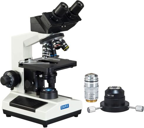 OMAX 40X-2500X Built-in 3MP Digital Compound LED Microscope+Oil Darkfield Condenser+100X Plan Obj. in Saudi Arabia