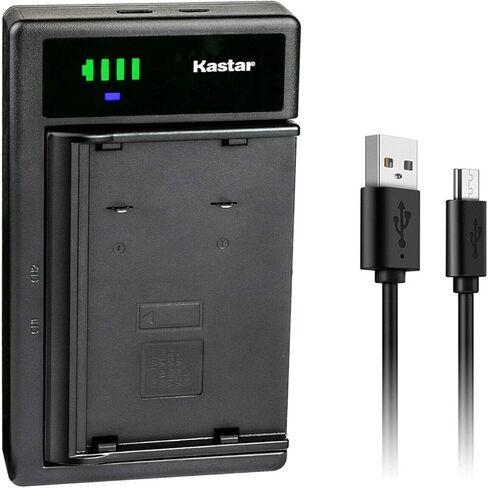 بطارية Kastar 2-Pack وشاحن USB ذكي متوافق مع Sharp BT80 BT80BKP، Leica GEB-111 GEB-121، RCS1100 DNA03 DNA10، SR500، TPS400 TPS700 TPS800 TPS1100 TPS1101 in Kuwait
