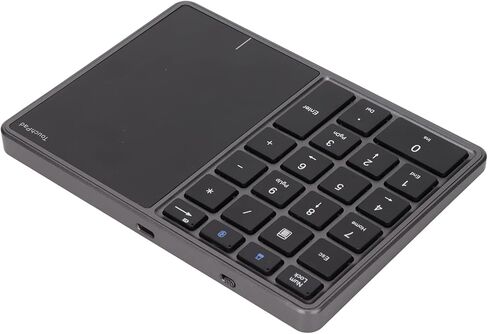 Bluetooth Financial Accounting Keypad with Built in touchpad, a 2.4G Desktop PC Numeric Keypad Compatible with, Android, iOS, and macOS Systems (Iron Gray) in Saudi Arabia