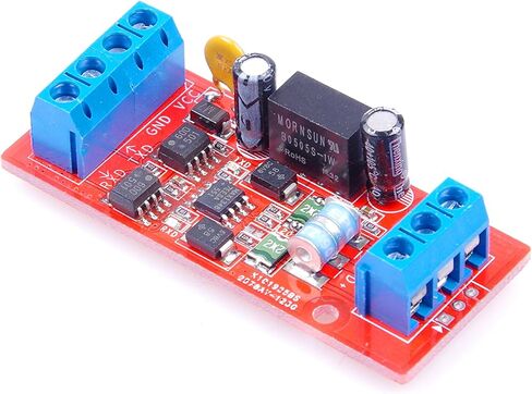 5V RS485 to TTL UART MCU Serial Port Signal Mutual Conversion Module Optocoupler Isolation Protection Over-Current Anti-Reverse Protection Km Transmission Distance- (5V) in Saudi Arabia