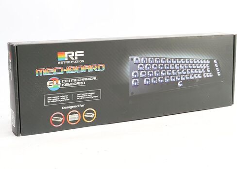 لوحة مفاتيح ميكانيكية بإضاءة خلفية Mechboard 64 لجهاز Commodore 64 - مصابيح LED زرقاء in Kuwait