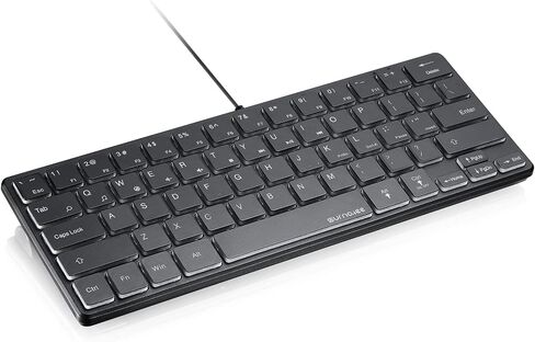 SurnQiee 64 مفتاح USB لوحة مفاتيح مكتبية سلكية بإضاءة خلفية 3 ألوان لوحة مفاتيح نحيفة 60% متوافقة مع أجهزة الكمبيوتر الشخصية والكمبيوتر المحمول ونوافذ سطح المكتب in Kuwait
