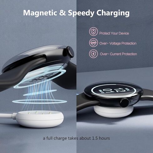Wall Fast Charger for Google Pixel Watch 2 & 3 USB-C Fast Charging Cable Cord- Works with Pixel Watch 3 & 2 in Saudi Arabia