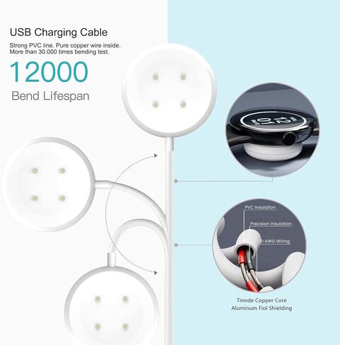 Wall Fast Charger for Google Pixel Watch 2 & 3 USB-C Fast Charging Cable Cord- Works with Pixel Watch 3 & 2 in Saudi Arabia