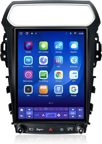 ترقية راديو 12.1 بوصة لسيارة Ford Explorer 2011-2019، 8Core Explorer Android 13 Headunit T-Style شاشة عمودية ستيريو مع CarPlay Android Auto DSP GPS AM FM GPS 1080P كاميرا احتياطية 4+64G in Kuwait