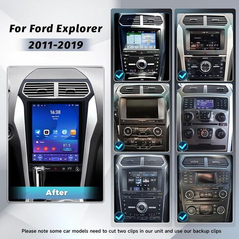12.1" Radio Upgrade for Ford Explorer 2011-2019,8Core Explorer Android 13 Headunit T-Style Vertical Screen Stereo with CarPlay Android Auto DSP GPS AM FM GPS 1080P Backup Camera 4+64G in Saudi Arabia