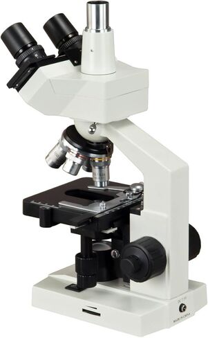 OMAX 40X-2500X LED Trinocular Lab Compound Microscope with Microscope Book and Mechanical Stage in Saudi Arabia