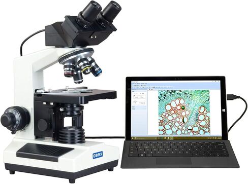 OMAX 40X-2500X مجهر رقمي مدمج 3.0 ميجابكسل + حقيبة حمل من الألومنيوم in Saudi Arabia