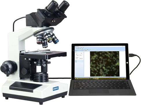 OMAX 40X-2500X مجهر مركب للكاميرا الرقمية بدقة 3 ميجابكسل مع مكثف Darkfield الجاف in Saudi Arabia