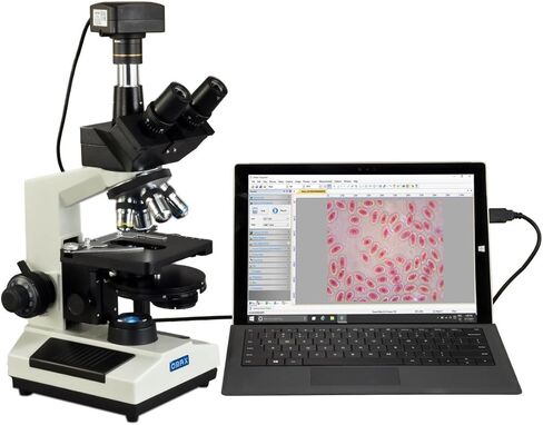 OMAX 40X-2000X Super Speed 10MP USB3 Phase Contrast Trinocular LED Microscope with Turret Phase Disk in Saudi Arabia
