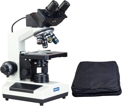 OMAX 40X-2500X مجهر رقمي مدمج بكاميرا 3.0 ميجابكسل + حقيبة حمل من الفينيل in Saudi Arabia