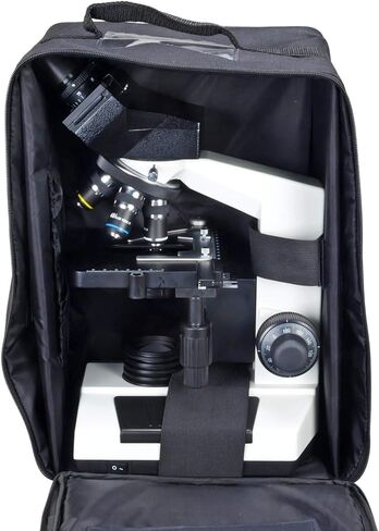 OMAX 40X-2500X مجهر رقمي مدمج بكاميرا 3.0 ميجابكسل + حقيبة حمل من الفينيل in Saudi Arabia