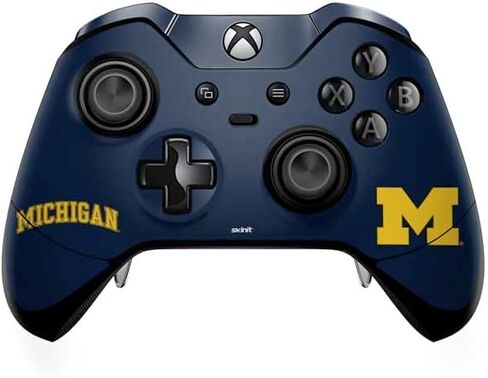 Skinit Decal Gaming Skin Compatible with Xbox One Elite Controller - Officially Licensed College Michigan M Design in Saudi Arabia
