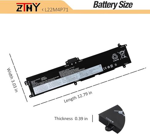 استبدال بطارية الكمبيوتر المحمول L22C4P71 L22M4P71 لجهاز Lenovo ThinkPad P16v Gen 1، ThinkPad P16v Gen 2 Series 21FC 21FD 21FE 21FF 21KX 21KY SB11H56274 SB11H56275 5B11H56373 5B11H56374 15.52V 90 واط ساعي 5799 مللي أمبير in Saudi Arabia