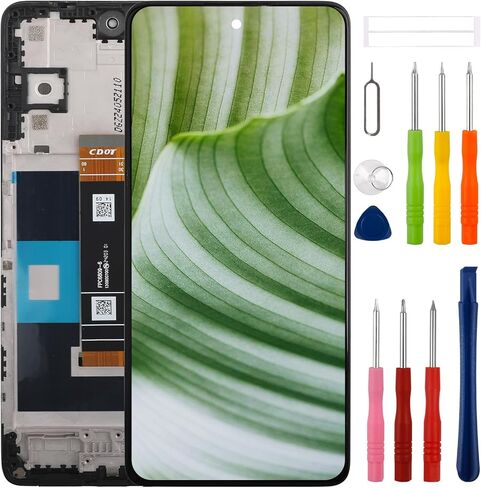 [مع إطار] شاشة LCD جديدة من SWARK لـ TCL 50 XL 5G/50 XL Nxtpaper 5G استبدال مجموعة محول الأرقام لشاشة تعمل باللمس مع مجموعة أدوات إصلاح مطورة - أسود in Kuwait