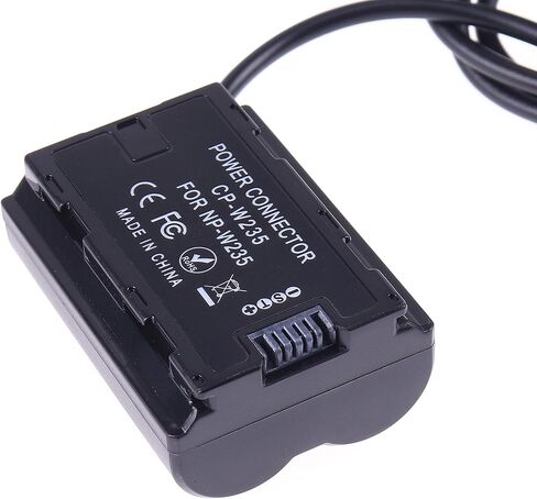 NP-W235 Dummy Battery DC Coupler with DC 5.5 * 2.1mm Cable for Fujifilm XT-4 DSLR Camera in Saudi Arabia