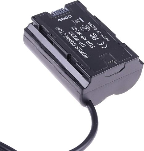 NP-W235 Dummy Battery DC Coupler with DC 5.5 * 2.1mm Cable for Fujifilm XT-4 DSLR Camera in Saudi Arabia