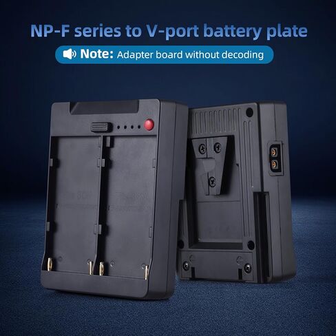 Yoidesu V Lock Battery Adapter for NP F970 F750 F550 NP F Series - F to V Mount Converter with Dual Slot, USB A Type C DC D Tap Outputs, for Camera LED Light Monitor in Saudi Arabia