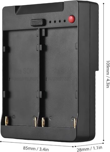 Yoidesu V Lock Battery Adapter for NP F970 F750 F550 NP F Series - F to V Mount Converter with Dual Slot, USB A Type C DC D Tap Outputs, for Camera LED Light Monitor in Saudi Arabia