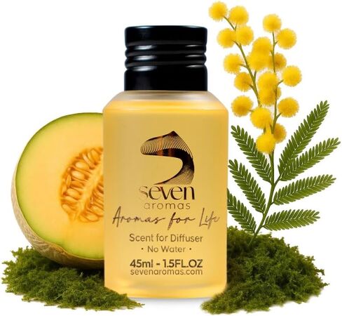 زيت ناشر رائحة الفنادق من SevenAromas، زيت عطري فاخر مستوحى من الفنادق للعلاج العطري وموزعات التدفئة والتهوية وتكييف الهواء - زجاجة قطارة ممتازة - 45 مل 1.52 أونصة سائلة (المطر الفضي) in Saudi Arabia