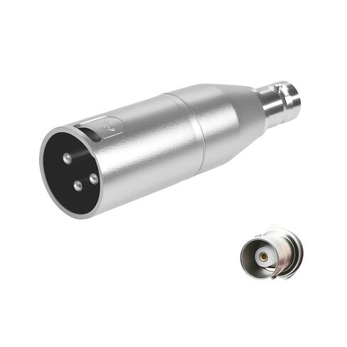 محول XLR إلى BNC XLR 3 دبوس ذكر إلى BNC أنثى موسع تحويل موصل فيديو تناظري محوري لمكبرات صوت الميكروفون ومكبرات الصوت ووحدة التحكم في المزج والترددات اللاسلكية والصوت والكاميرا (عبوتان) in Kuwait