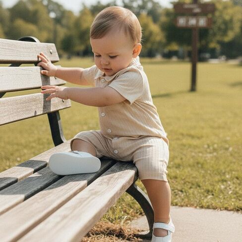 Balaflyie Baby Boy Short Romper Summer Button Down Collared Shirt Jumpsuit | Infant Cotton One-Piece, Cool&Light Weight Fabric, Ideas for Hot Summer Days, Little Gentleman Outfit For Toddler Boy in Saudi Arabia