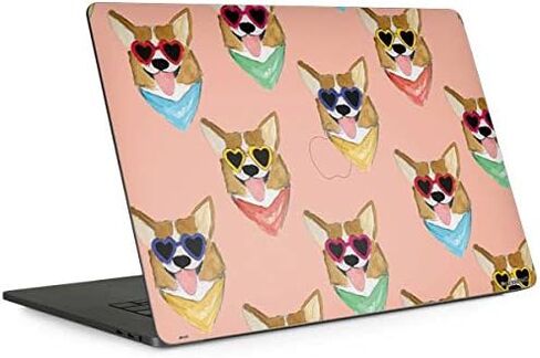 Skinit Decal Laptop Skin Compatible with MacBook Pro 13-inch with Touch Bar (2016-20) - Originally Designed Corgi Love Design in Kuwait