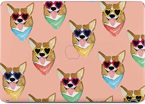 Skinit Decal Laptop Skin Compatible with MacBook Pro 13-inch with Touch Bar (2016-20) - Originally Designed Corgi Love Design in Kuwait
