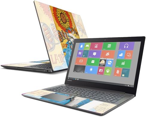 MightySkins Skin Compatible with Lenovo IdeaPad 320 15" (2017) - Sunflower DNA | Protective, Durable, and Unique Vinyl Decal wrap Cover | Easy to Apply, Remove, and Change Styles | Made in The USA in Saudi Arabia