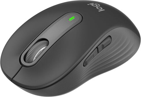 ماوس لاسلكي من لوجيتك Signature M650 - للأيدي الصغيرة والمتوسطة، بطارية لمدة عامين، نقرات صامتة، أزرار جانبية قابلة للتخصيص، بلوتوث، لأجهزة الكمبيوتر/Mac/Multi Device/Chromebook - جرافيت in Saudi Arabia