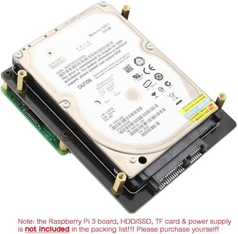 لوحة توسيع تخزين Geekworm X820 V3.0 2.5 بوصة SATA HDD/SSD، وحدة القرص الصلب المحمول USB 3.0 لـ Raspberry Pi 3 B+/3B&2.5 بوصة SATA HDD/SSD in Kuwait