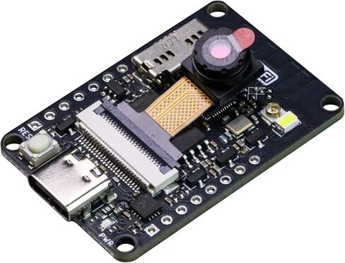 مجموعة كاميرا ESP32، مبرمج USB-C TTL مدمج، ESP32-D0WD-V3، فلاش 4M SPI + 2M PSRAM، بلوتوث كلاسيكي/BLE وWi-Fi، وحدة كاميرا OV2640، لوحة تطوير متكاملة لوحدة التحكم الدقيقة ESP32-CAM in Kuwait