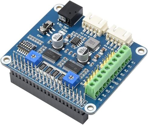 قبعة محرك متدرج HRB8825 متوافقة مع لوحة سلسلة Raspberry Pi / Jetson Nano، تعمل على تشغيل محركين متدرجين، 6 أوضاع Microstepping متاحة in Saudi Arabia