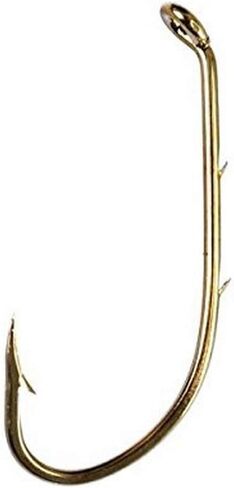 خطافات حامل الطعم البرونزية من Eagle Claw - عبوة واحدة من 100 - مقاس 2 أو 4 أو 6 مصنوعة في الولايات المتحدة الأمريكية - #181 (4 (#181-4-100PK)) in Saudi Arabia