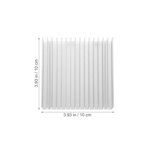 BESPORTBLE Aluminum Heating Sink 100x100x18mm Metal Heat Sink Cooler Fin for CPU Ic Chip Cooling Electronics Computer Accessories in Kuwait