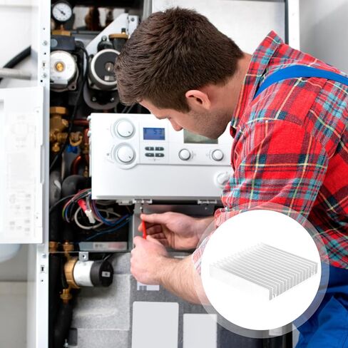 BESPORTBLE Aluminum Heating Sink 100x100x18mm Metal Heat Sink Cooler Fin for CPU Ic Chip Cooling Electronics Computer Accessories in Kuwait