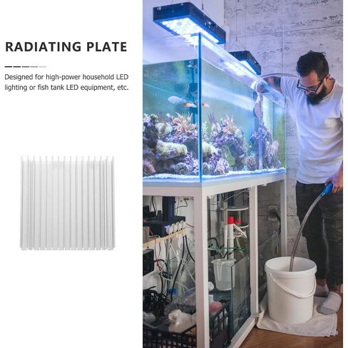 BESPORTBLE Aluminum Heating Sink 100x100x18mm Metal Heat Sink Cooler Fin for CPU Ic Chip Cooling Electronics Computer Accessories in Kuwait