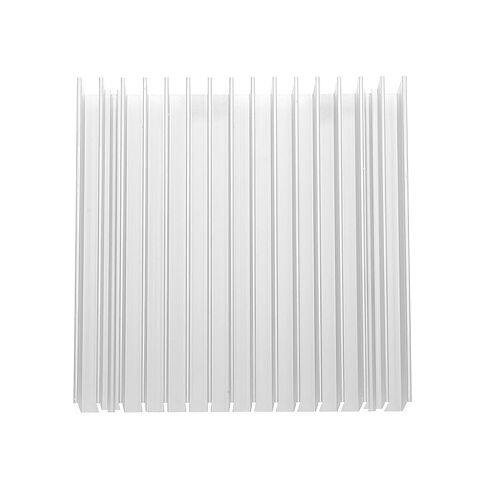 DOITOOL ألومنيوم مبرد زعنفة بالوعة الحرارة 100x100x18 مم لتبريد رقاقة وحدة المعالجة المركزية، مشعاع ألومنيوم عالي الطاقة للإلكترونيات وملحقات الكمبيوتر in Saudi Arabia