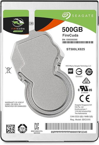Seagate 500GB FireCuda Gaming SSHD SATA 6Gb/s Flash Accelerated (8GB) Performance Hard Drive (ST500LX025) (Renewed) in Saudi Arabia