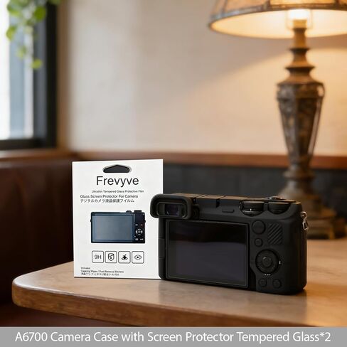 حافظة لملحقات كاميرا Sony A6700، حافظة واقية من السيليكون الناعم A6700 مع واقي شاشة، كم نحيف، خفيف الوزن، مضاد للخدش لهاتف Sony Alpha 6700 (أسود) in Kuwait