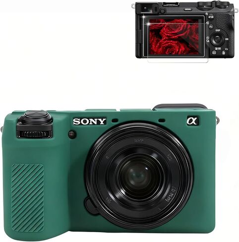 حافظة لملحقات كاميرا Sony A6700، حافظة واقية من السيليكون الناعم A6700 مع واقي شاشة، كم نحيف، خفيف الوزن، مضاد للخدش لهاتف Sony Alpha 6700 (أسود) in Kuwait