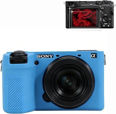 حافظة لملحقات كاميرا Sony A6700، حافظة واقية من السيليكون الناعم A6700 مع واقي شاشة، كم نحيف، خفيف الوزن، مضاد للخدش لهاتف Sony Alpha 6700 (أسود) in Kuwait
