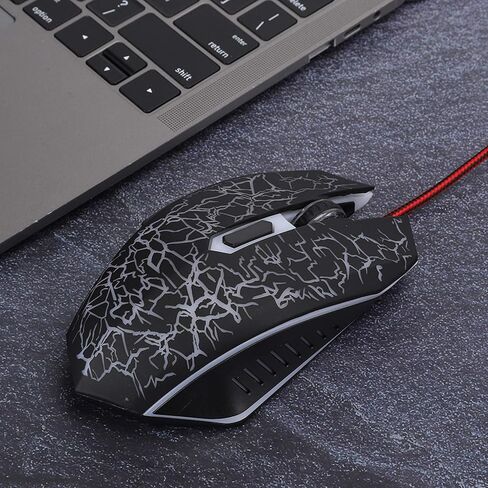 SUNGOOYUE ماوس كمبيوتر سلكي LED USB مريح 6 أزرار للكمبيوتر المحمول وسطح المكتب (A70) in Kuwait