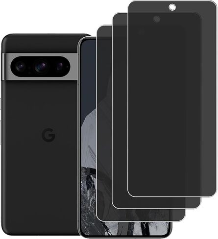 [3 Pack Privacy Screen Protector for Google Pixel 8 Pro, 9H Hardness, Anti-Scratch, Anti Spy, Tempered Glass Screen Protector for Google Pixel 8 Pro in Saudi Arabia