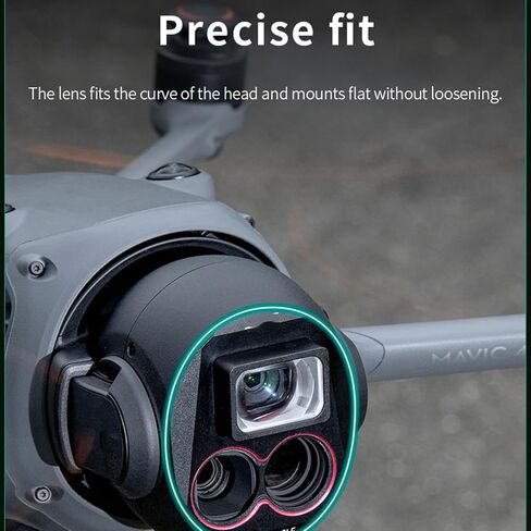 LICHIFIT Wide-Angle Lens for DJI Mavic 4 Pro High-Definition Multi-Coated Optical Glass Wide Field Lens Expand Shooting Range to 110°Magnetic Attach Lens Capture Wider HD Vision in Saudi Arabia
