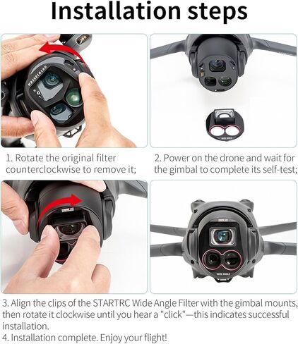 LICHIFIT Wide-Angle Lens for DJI Mavic 4 Pro High-Definition Multi-Coated Optical Glass Wide Field Lens Expand Shooting Range to 110°Magnetic Attach Lens Capture Wider HD Vision in Saudi Arabia